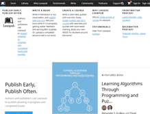 Tablet Screenshot of leanpub.com